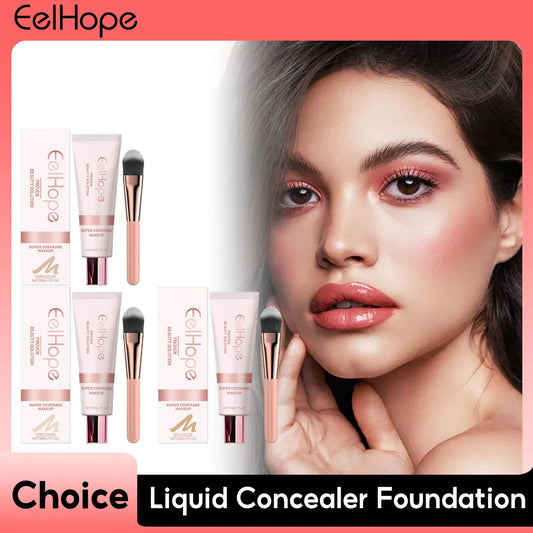 Eelhope Full Coverage Liquid Concealer Foundation 30ml Liquid Concealer Foundation Oasis Select