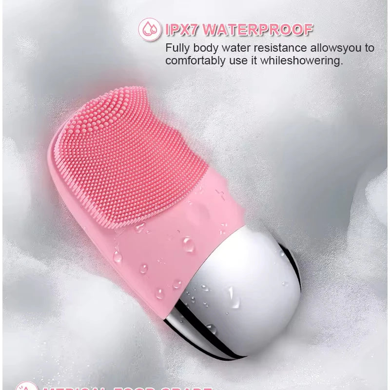 2026 Trending Products Silicone Face Scrubber Electric Deep Cleaning Brush for Men & Women Removing Blackhead Exfoliating Peaceful Pleasures Health and Wellness