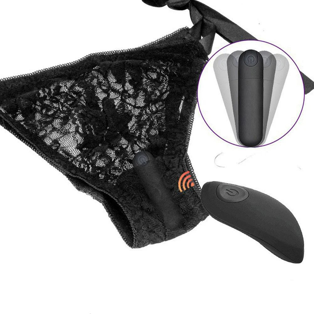 Remote Control Vibrating Lace Panties – Wearable Massager Peaceful Pleasures Health and Wellness