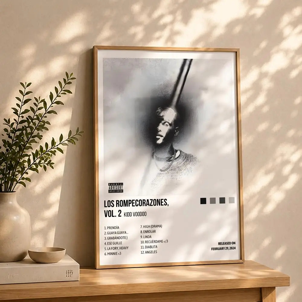 Singer K-Kidd VoodooS Poster HD Self Adhesive Waterproof Wall Art Ideal for Home Office Dorm Bedroom Great Gift Peaceful Pleasures Health and Wellness White4 21X30cmNoframe