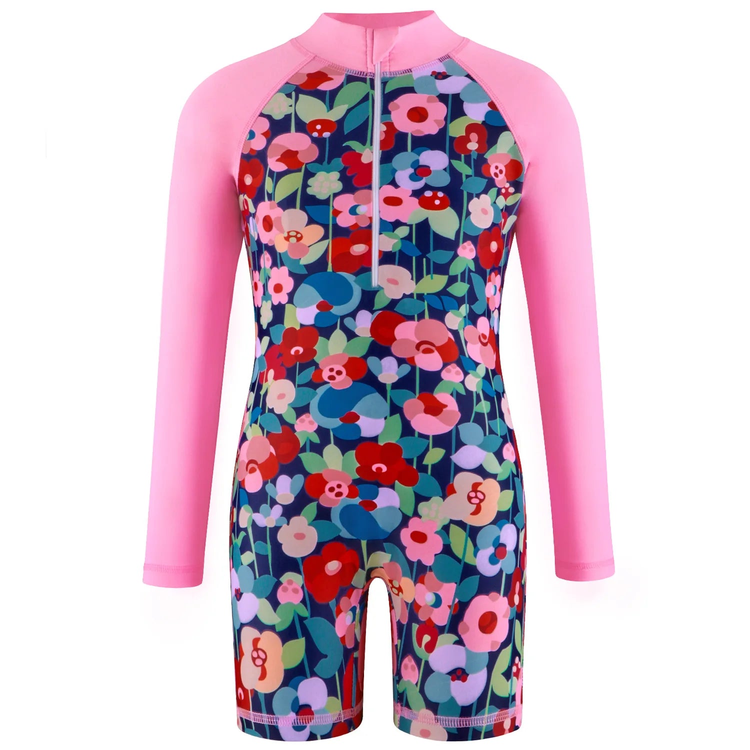 Children's Swimsuit summer mermaid girls Breathable one-piece Long Sleeve Swimming Beach Wear Children quick drying swimsuit Peaceful Pleasures Health and Wellness 110(4Y)