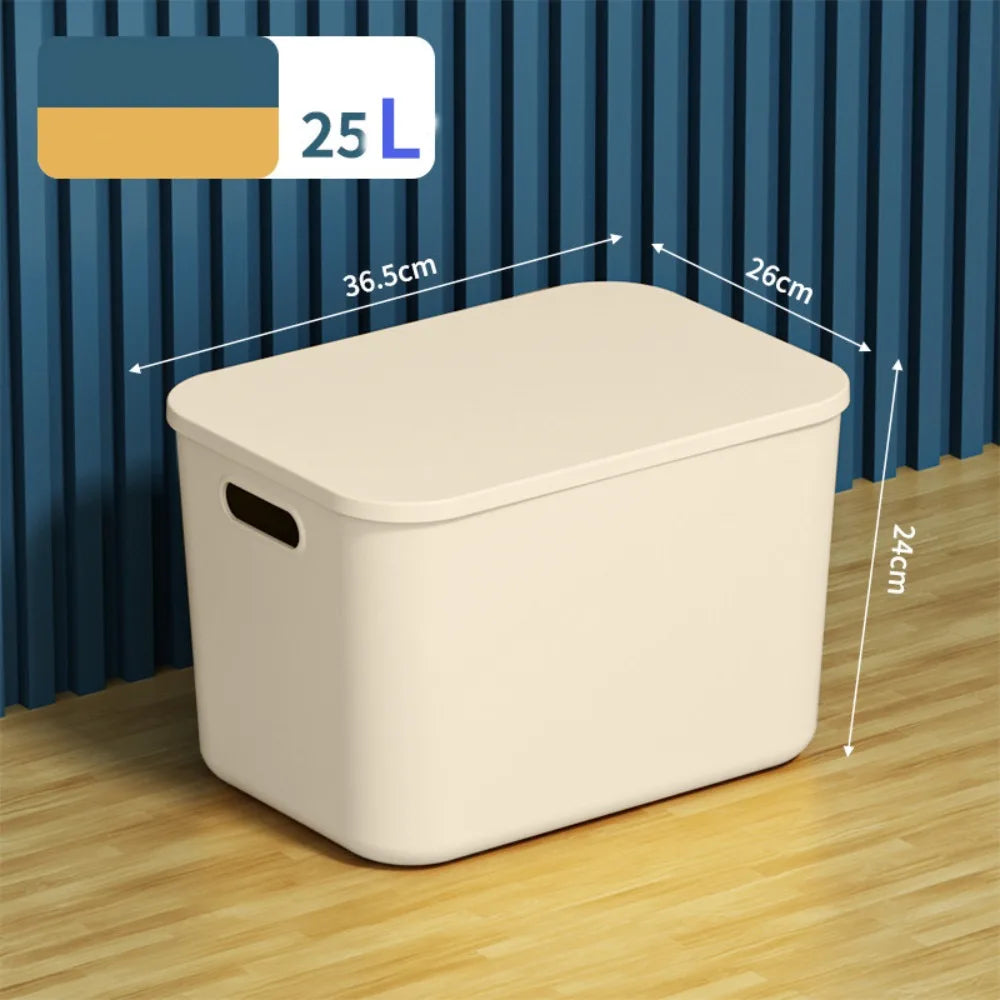 Stackable Plastic Storage Box with Lid | Home Organizer