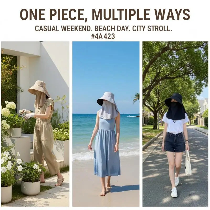 Wide Brim UV Sun Hat – Lightweight Breathable Beach Hat
