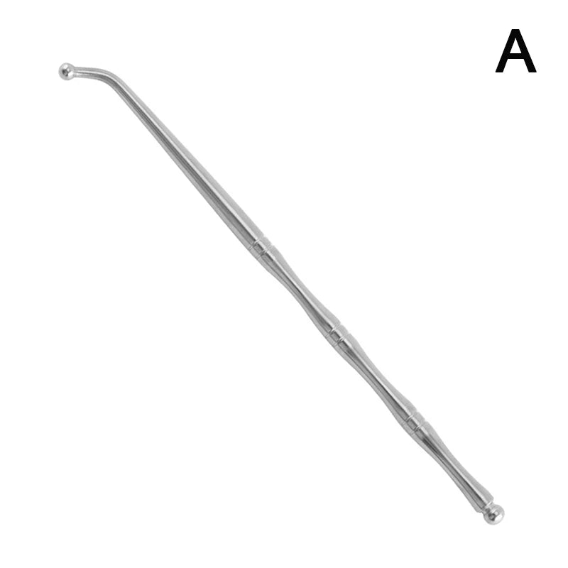 Double Head Stainless Steel Manual Acupuncture Pen Trigger Point Massager Deep Tissue Massage Tool For Body Meridian Pain Relief Peaceful Pleasures Health and Wellness A