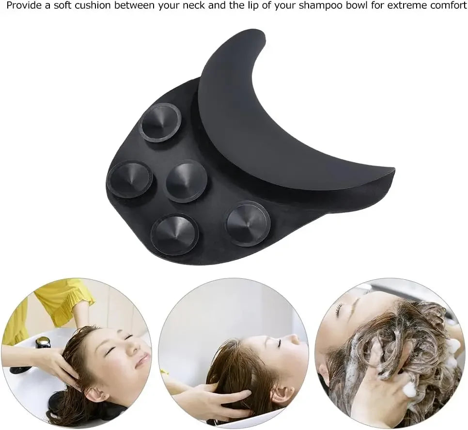 Salon Neck Rest Cushion for Shampoo Bowl, Comfortable Hair Washing Pillow with Suction Cups Peaceful Pleasures Health and Wellness