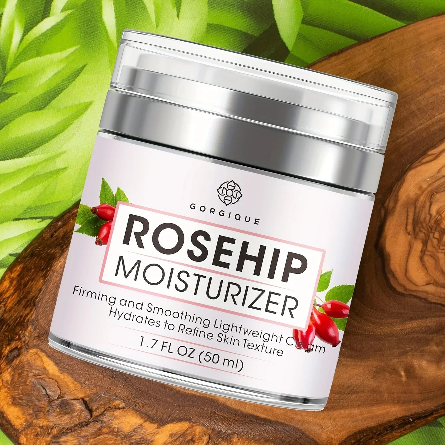 GORGIQUE Rosehip Glow Moisturizer – Face, Neck & Décolleté