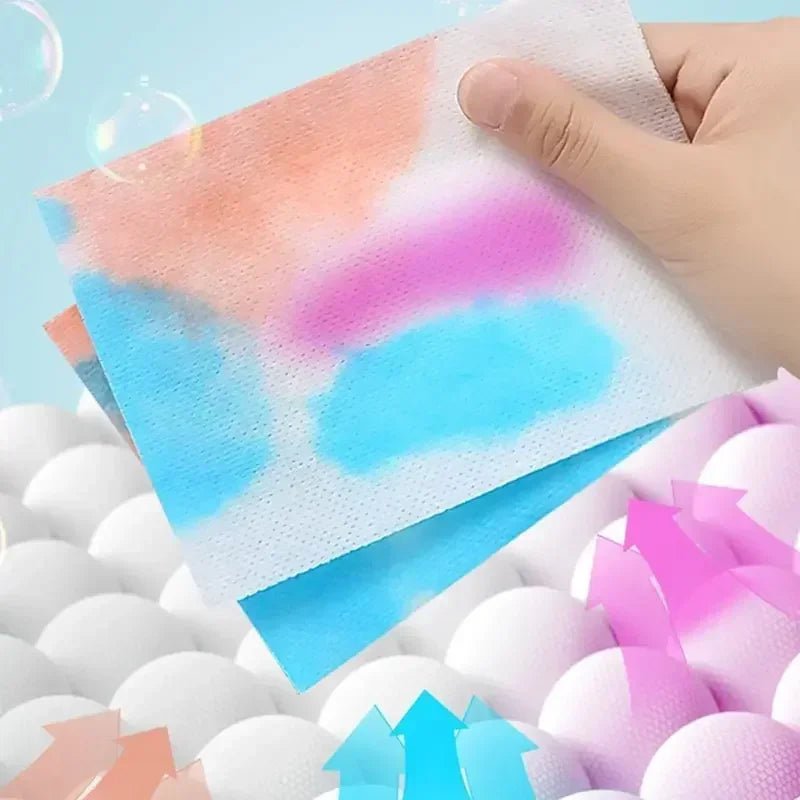 Anti-Color Bleed Laundry Sheets 50 Pcs – Dye Trapping Tablets