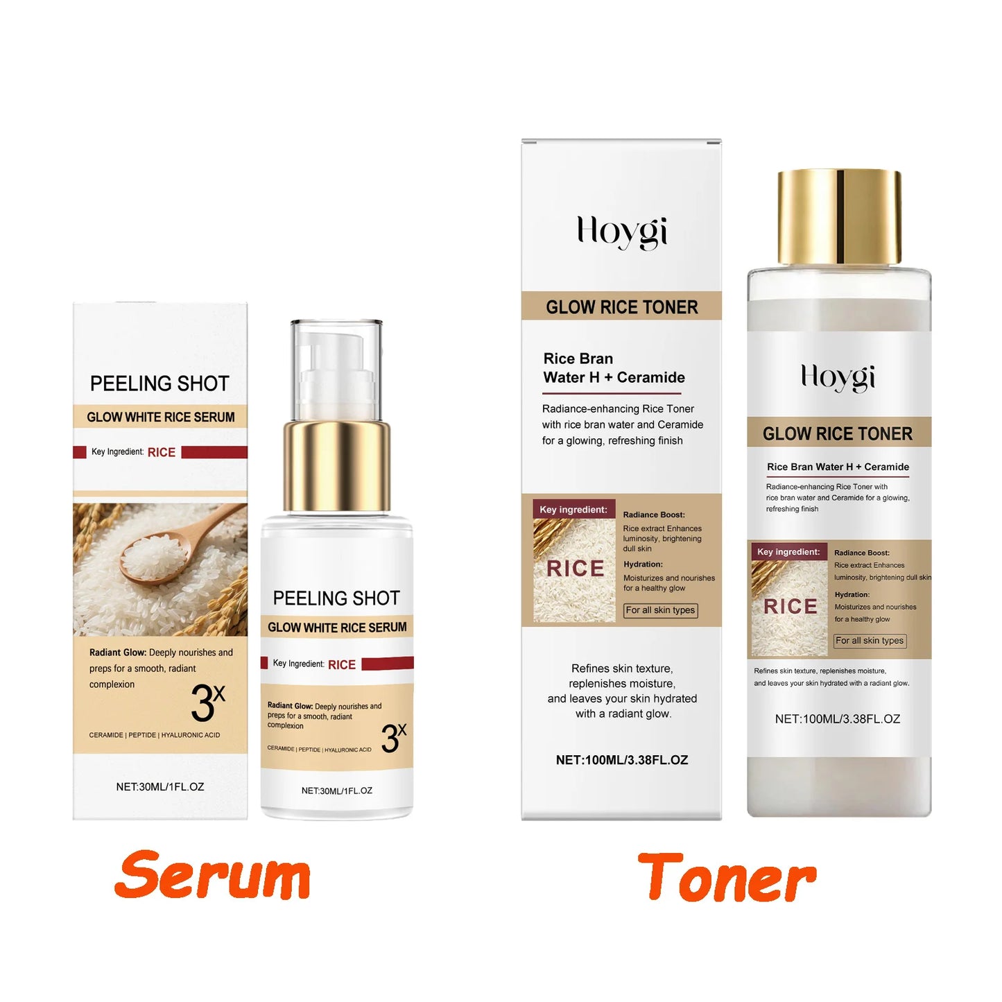 Rice Essence Brightening Serum | Niacinamide & Ceramide 30ml