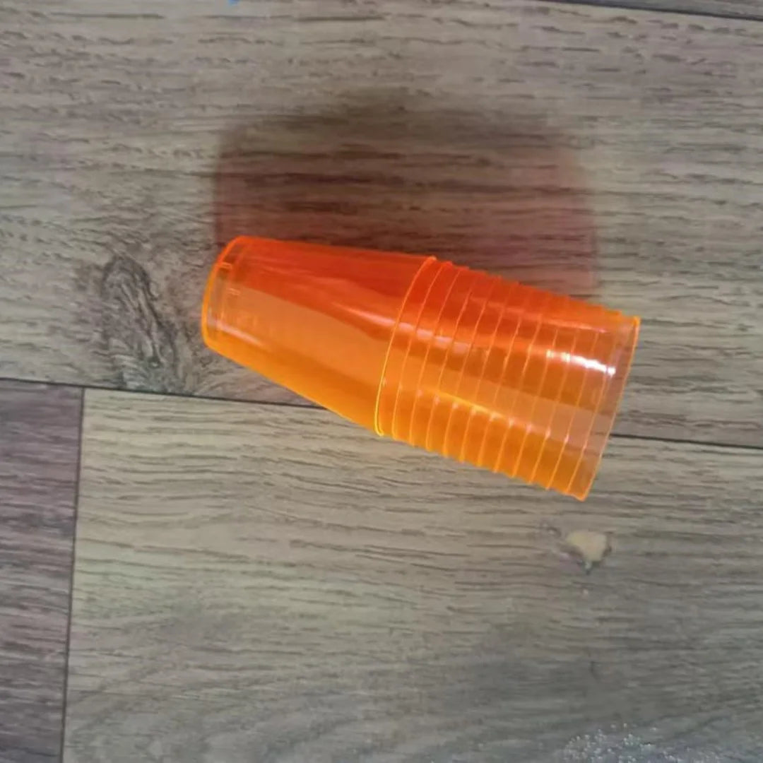 40PCS Shot Glass Set 2OZ Disposable Clear Hard Plastic Cups Jelly Cup for Party Supplies Wedding Birthday Stackable Glasses Peaceful Pleasures Health and Wellness 1Color Orange
