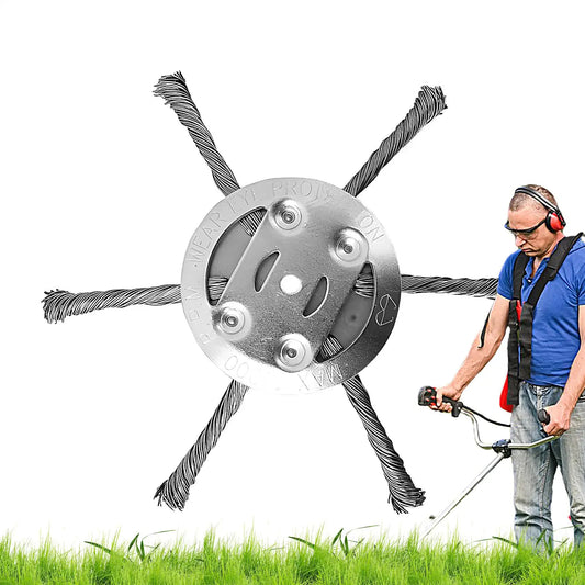 Universal Metal String Trimmer Head – Stainless Steel Replacement Trimmer Head Replacement Peaceful Pleasures Health and Wellness 6 heads