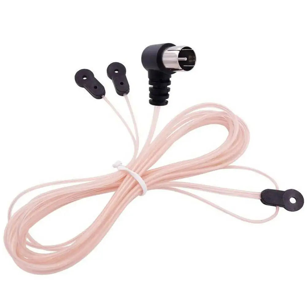 2M Indoor FM Radio Antenna – 75 Ohm Dipole with PAL to F Female Adapter Peaceful Pleasures Health and Wellness