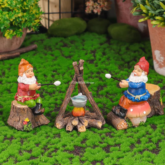 Miniature Fairy House Chair Kit Resin Adorable Fairy Garden House Chair Mini Fairy Cottage House for Garden Decorations Peaceful Pleasures Health and Wellness