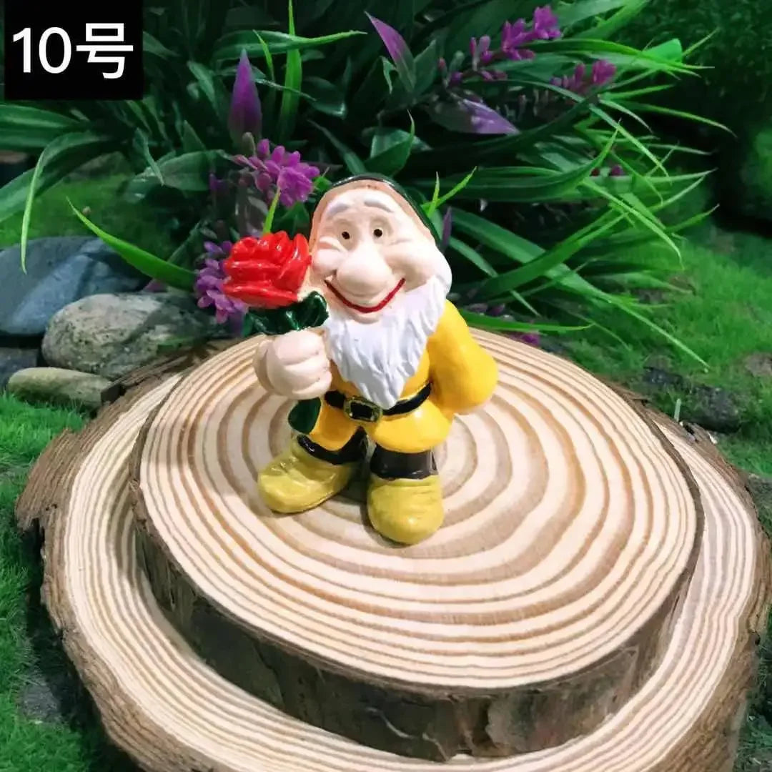 Miniature Fairy Garden Gnomes Figurines Set Resin Animals Mini Small Funny Dwarf Decorations Statues Ornaments Collection Indoor Peaceful Pleasures Health and Wellness 10