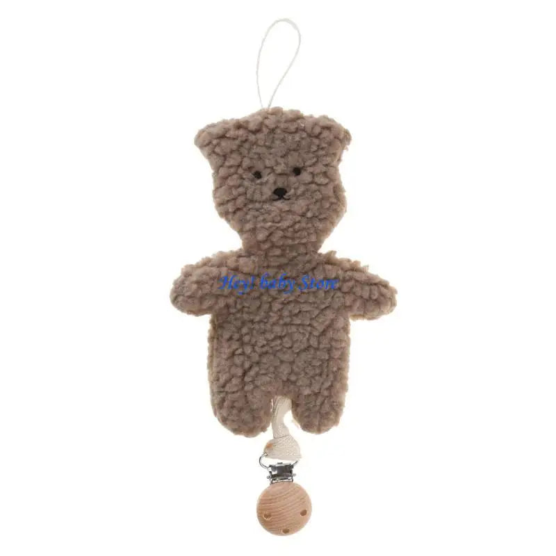 Handmade Bear Baby Pacifier Clip | Newborn Teether & Gift