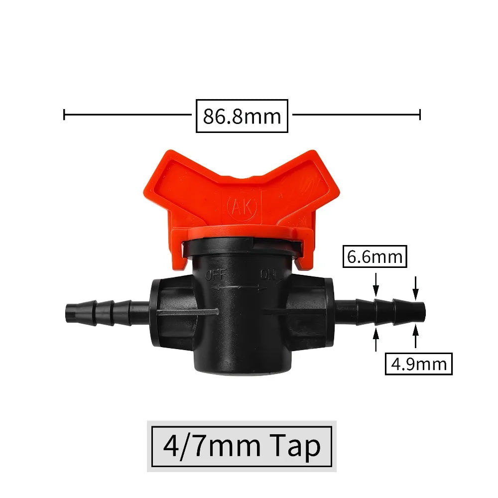 Connectors With 1/2 3/4 Inch Thread Drip Irrigation System Fitting 4/8/10/12/16/20/25mm Hose Barbed Mini Valve Garden Tap Barb Peaceful Pleasures Health and Wellness A