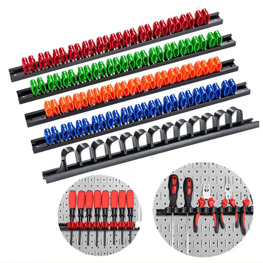 Wall Mount Screwdriver & Wrench Organizer Rack | ABS Tool Holder Tool Organizer Rack Oasis Select