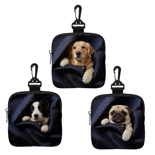Portable Dog Treat Pouch Training Treat Carrier with Belt Clip Puppy Food Holder for Walking Camping Hiking Travel Beach Outdoor Peaceful Pleasures Health and Wellness