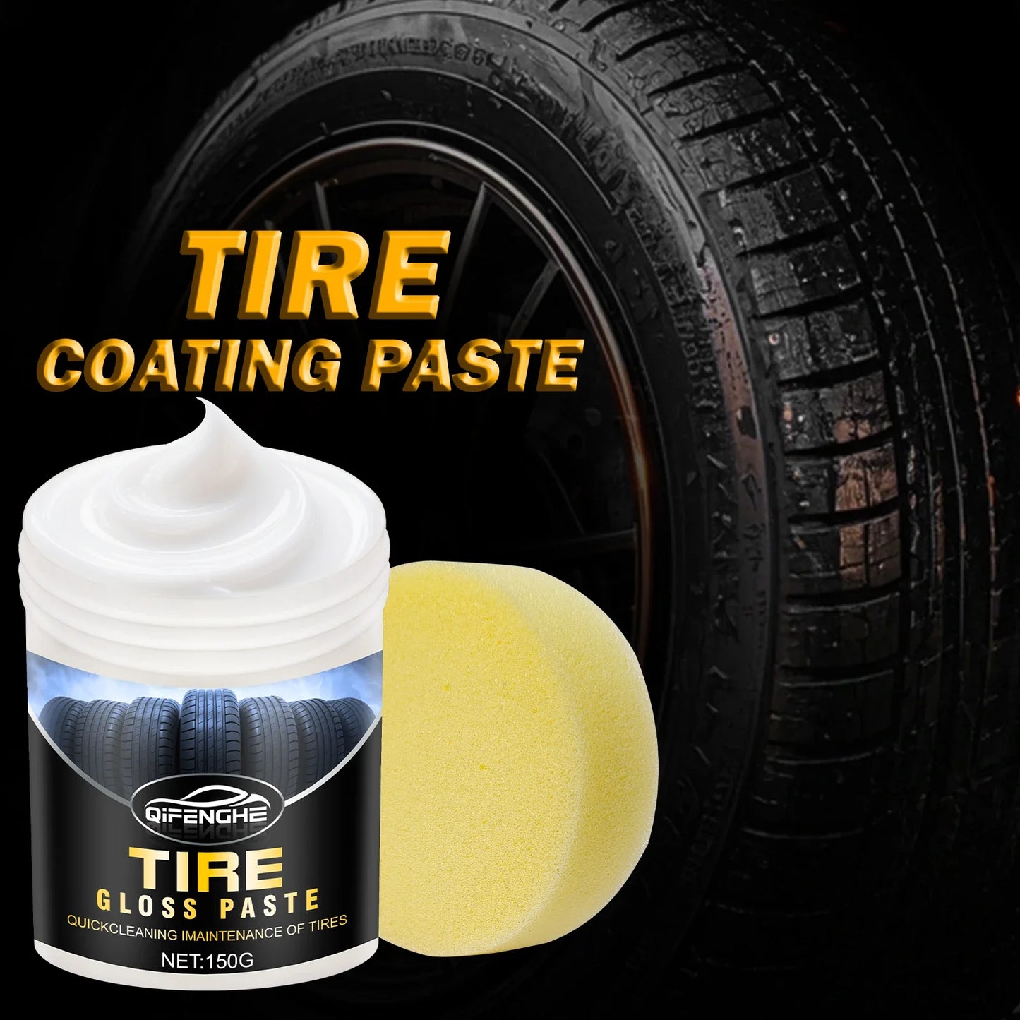 Car Tire Shine Wax – Plastic Renewal & Interior Gloss Protection
