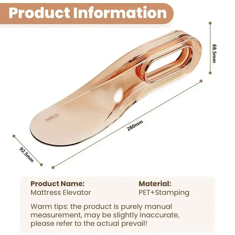 Sheet Changing Portable Tool Mattress Lifter Ergonomic Mattress Wedge Lifter Bed Aid Domestic Mattress Lifting Aid Peaceful Pleasures Health and Wellness