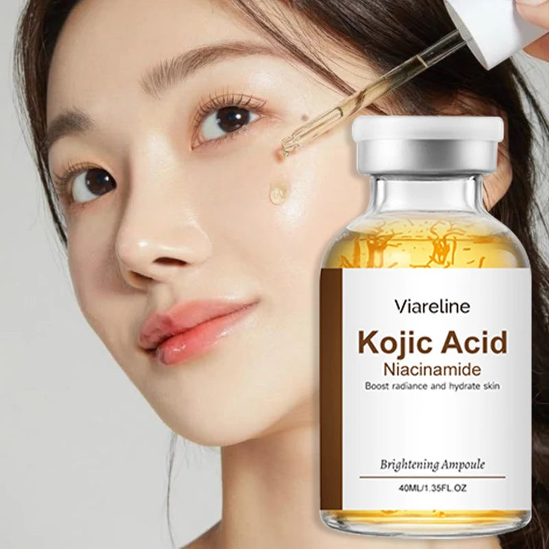 Kojic Acid Niacinamide Ampoule 40ml Deeply Hydrating Moisturizing Face Serum Glow Skin Care Essence For Daily Facial Care Peaceful Pleasures Health and Wellness