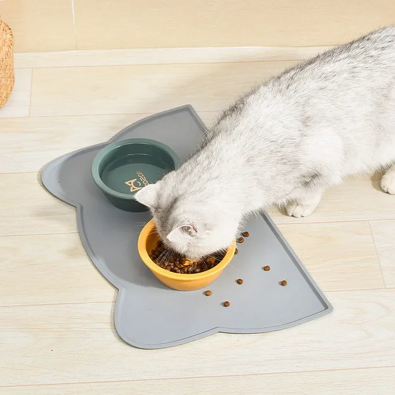 Drinking Pad Cats Feeding Mat Feeding & Watering Supplies Cats Food Bowl Silica Gel Portable Pet Placemat Feeders Products Home Peaceful Pleasures Health and Wellness