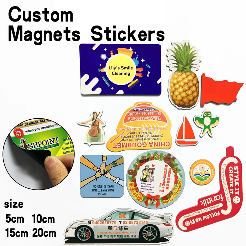 Custom Magnetic Car Signs | Auto Advertising Stickers 10/20 Pack