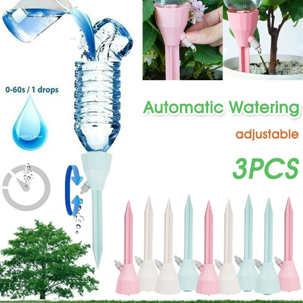 Adjustable Self-Watering Drip Spikes for Indoor & Outdoor Plants