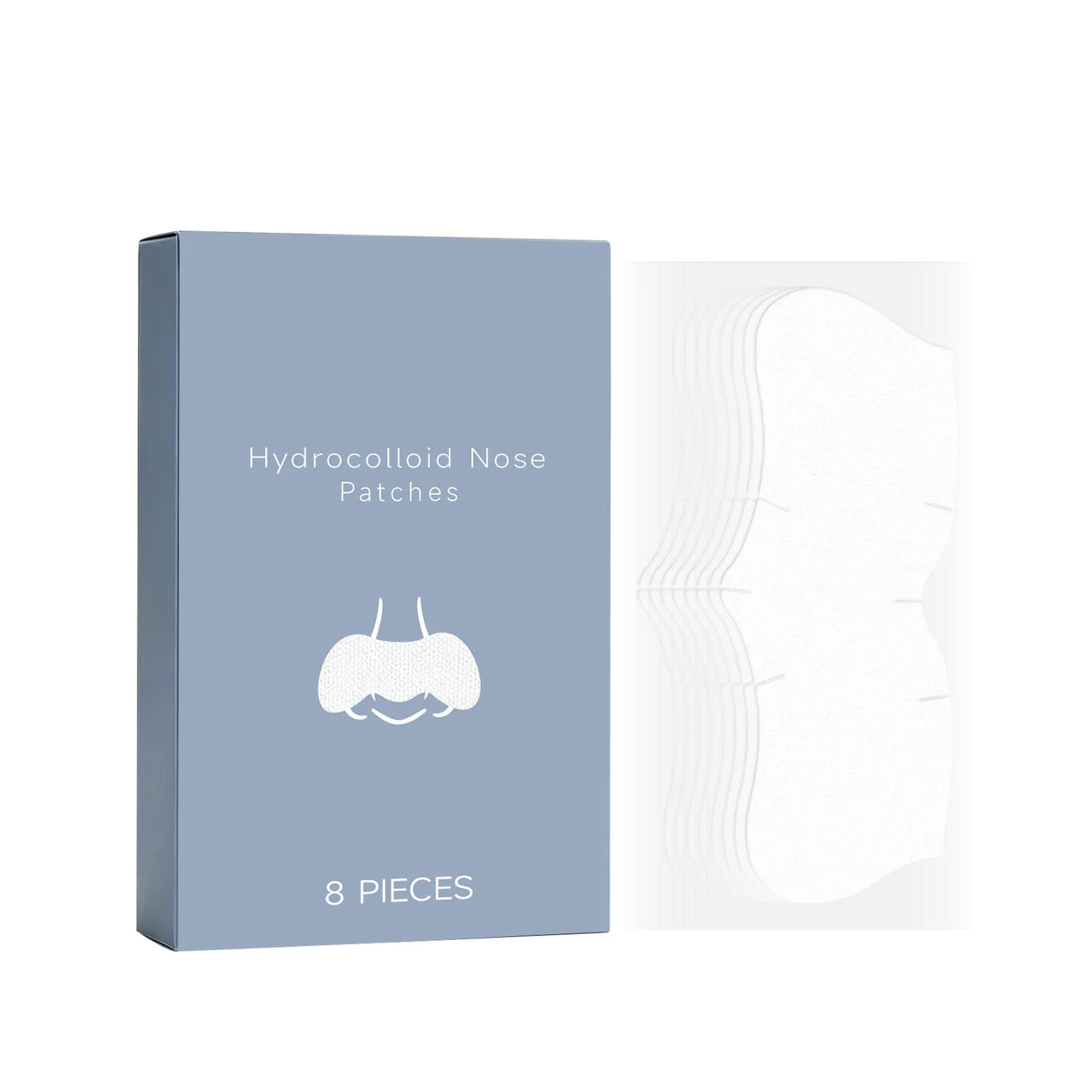 Nicotinamide Nose Patches Clean Excess Oil Unclog Pores Remove Blackheads Smooth Rough Skin Hyaluronic Acid Pore Cleansing Patch Peaceful Pleasures Health and Wellness 8pcs Boxed
