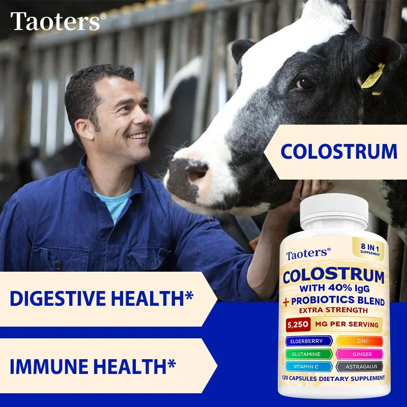 Grass-Fed Colostrum 40% IgG + Probiotics – Gut & Immune Support