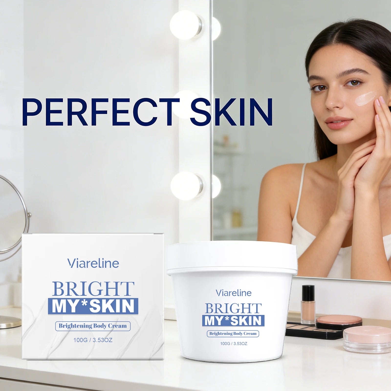 Brightening Body Cream Soothing Skin Improve Dullness Reduce Dark Spot Non-greasy Long-Lasting Moisturizing & Firming Body Lotio Peaceful Pleasures Health and Wellness