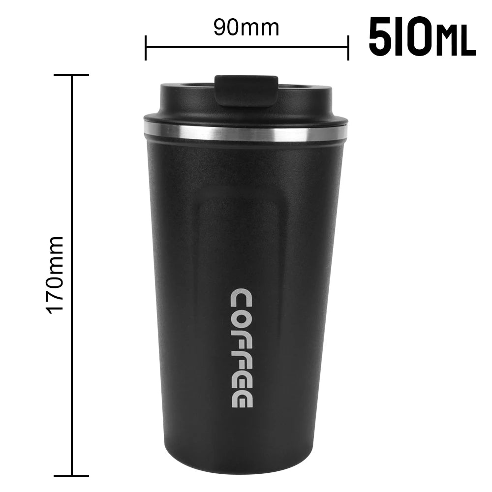 Stainless Steel Travel Thermos Mug 380/510ml – Leak-Proof