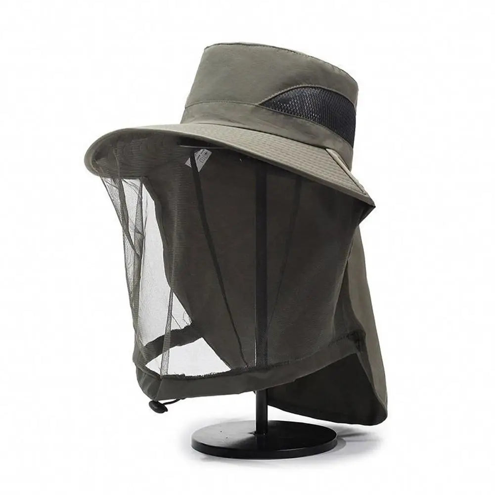Mosquito Net Sun Hat – Full Mesh Bug & UV Protection Cap