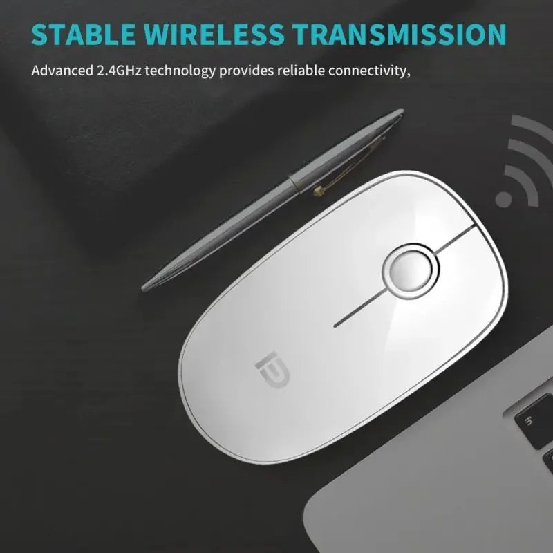 New Wireless Mouse silent mouse 2.4g portable Compatible with Multiple System Mice, Simple Design Mouse Computer & Accessories Peaceful Pleasures Health and Wellness