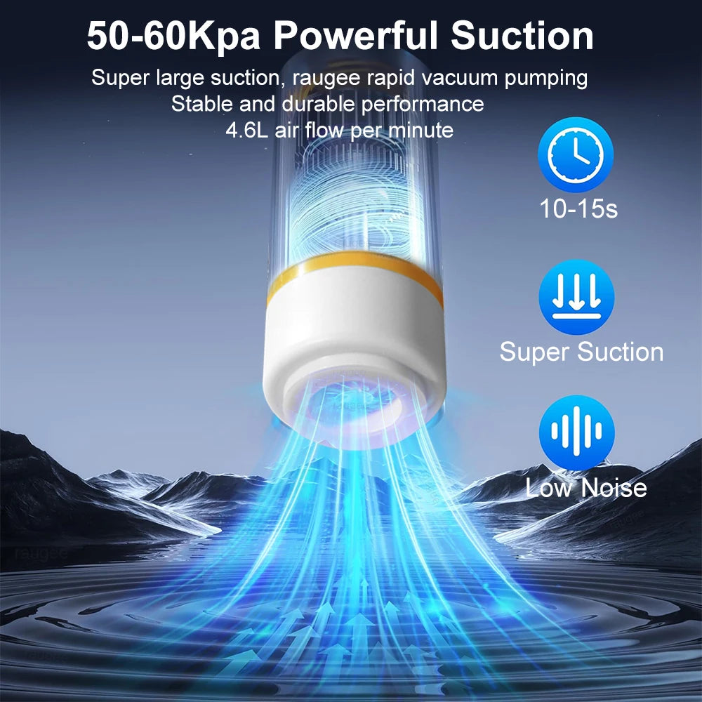 Mini Electric Air Pump USB Rechargeable Automatic Vacuum Compression Machine for Food Fresh-Keeping Storage Bags Vacuum Pump Peaceful Pleasures Health and Wellness