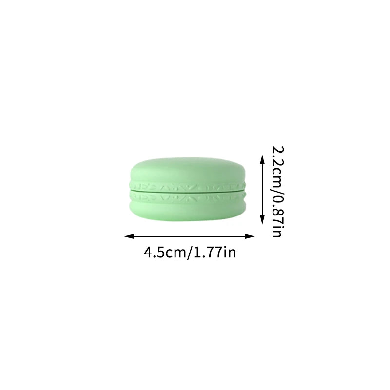 5Pcs 10g Macaron Cream Jar,PP Plastic Lotion Cream Box Bottle,Cosmetic Foundation Cream Pill Storage Box,Travel Portable Makeup Peaceful Pleasures Health and Wellness