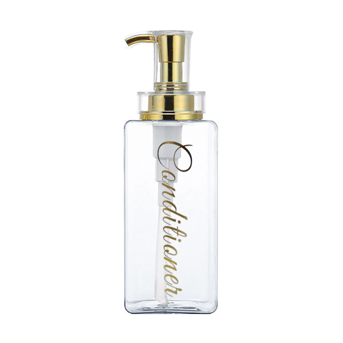 Bathroom Shower Dispenser Shampoo and Conditioner Dispenser with Gold Pump16.9oz Empty Shower Bottles for Bathroom Peaceful Pleasures Health and Wellness conditioner bottle 1