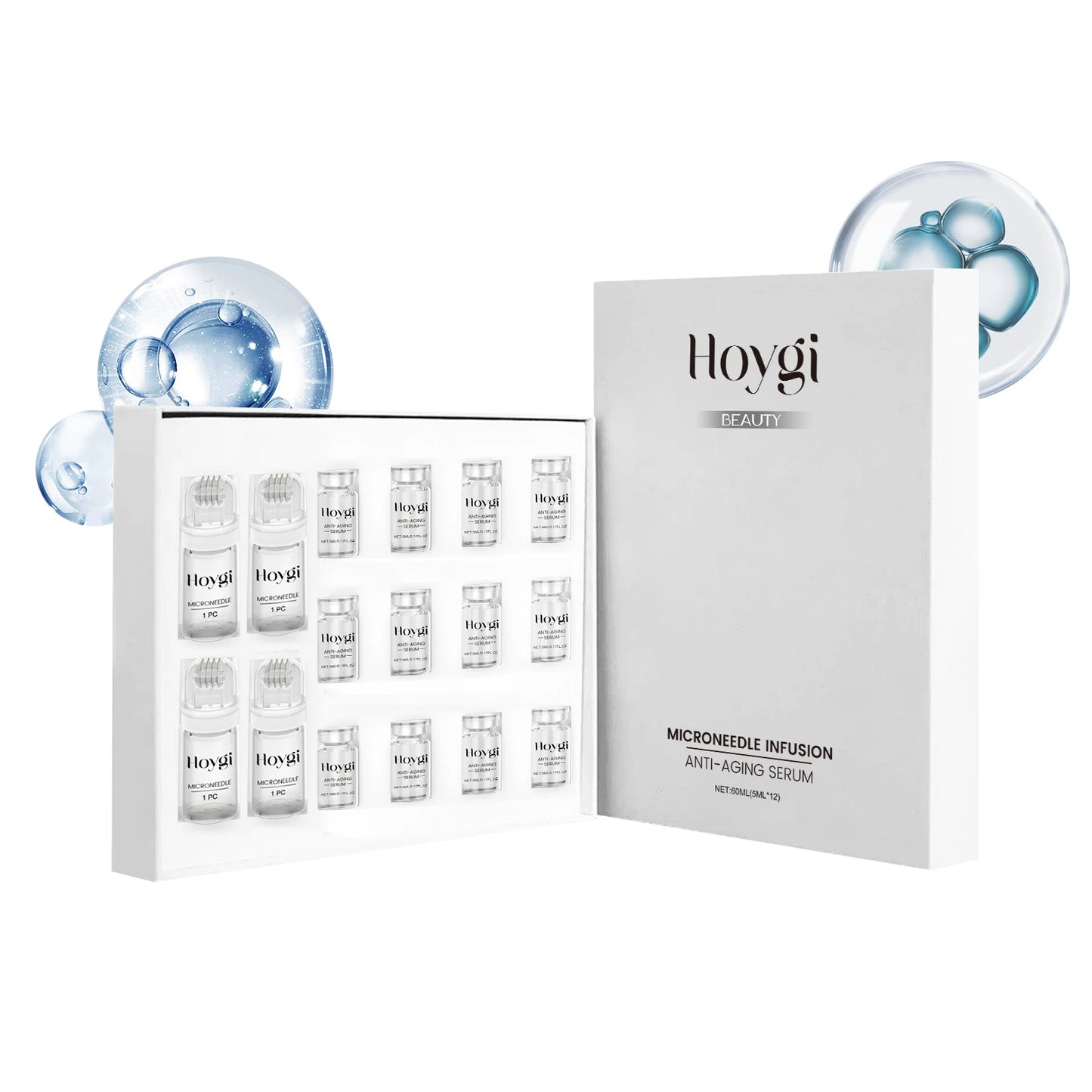 Firming Facial Serum Set with Microneedle Roller | Anti-Aging Peaceful Pleasures Health and Wellness