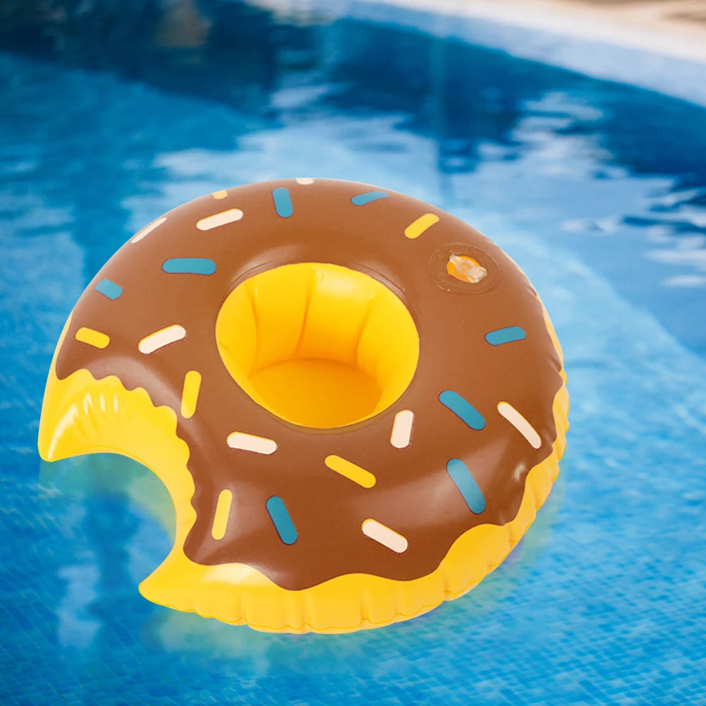 Inflatable Donut Cup Holder Coaster – Pool, Party & Beach Peaceful Pleasures Health and Wellness