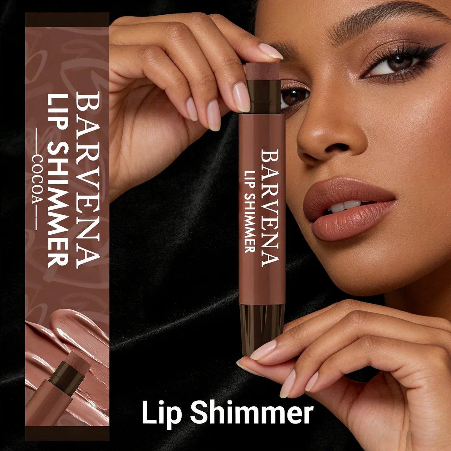 Cocoa Shimmer Lip Balm – Moisturizing, Non-Sticky Daily Lip Care