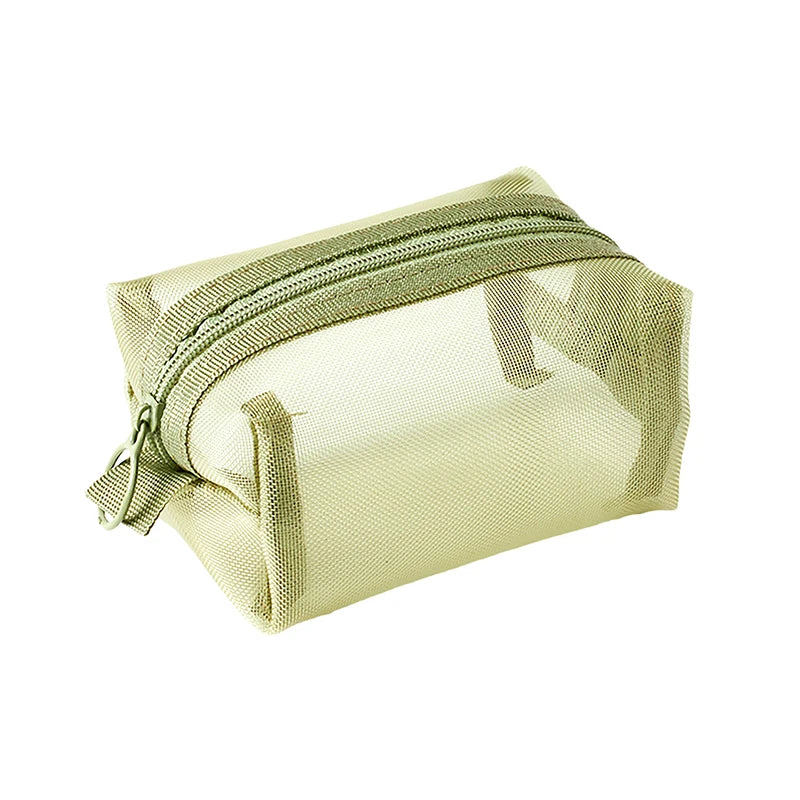Breathable Mesh Zipper Pouch | Mini Travel & Makeup Bag