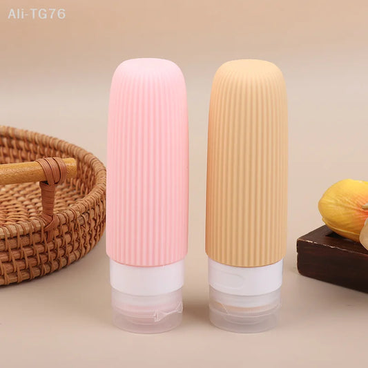 4-Pack Silicone Travel Bottles 90ml – Leak-Proof Refillable Travel Bottle Set Peaceful Pleasures Health and Wellness