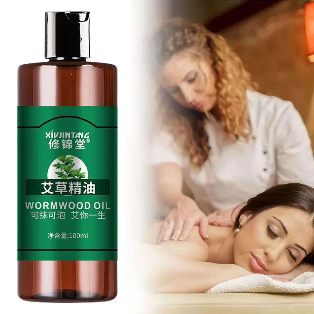 Mugwort Body Massage Oil – Moisturizing, Firming & Relaxing
