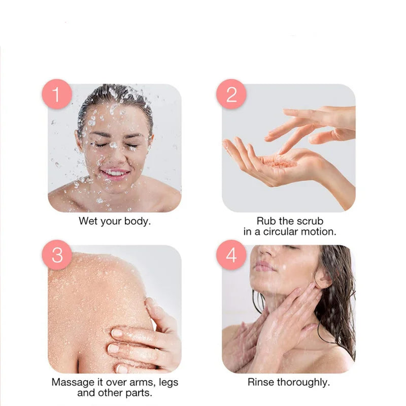 ROUSHUN Niacinamide Salt Body Scrub – Deep Cleanse Family Pack
