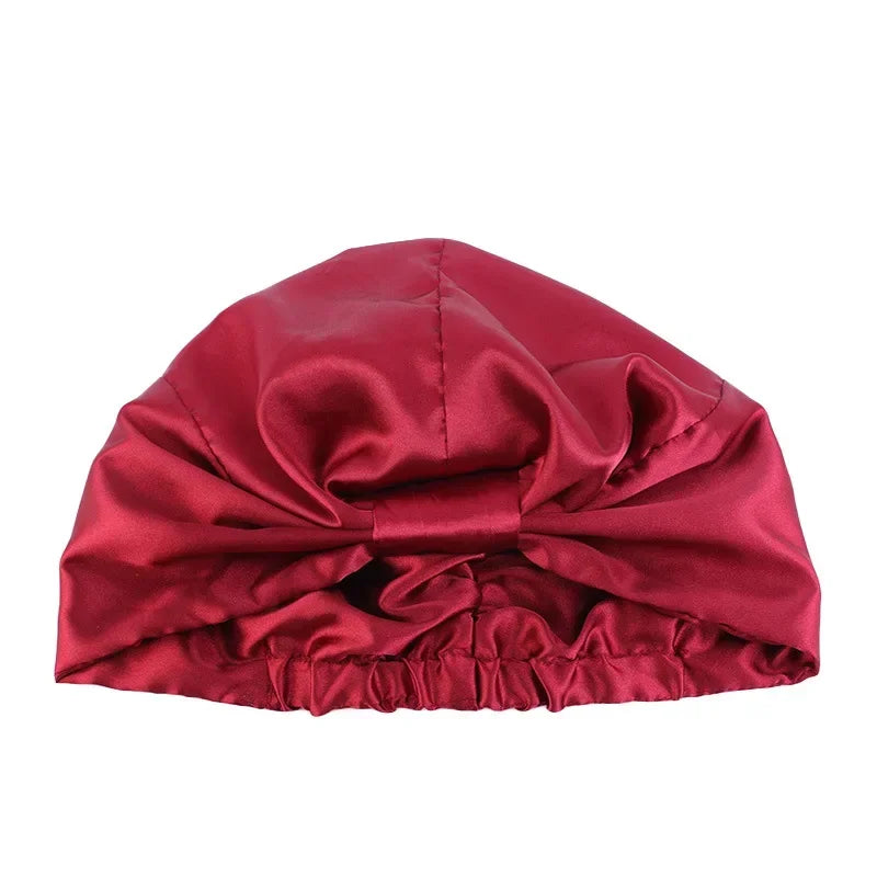 Satin-Lined Sleeping Beanie Hat for Natural & Frizzy Hair