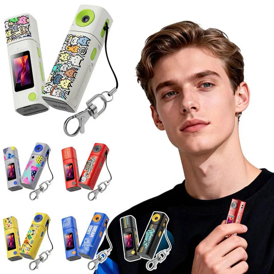 Thumb Sports Digital Camera HD Video Photo Student Mini Pocket Camera Outdoor Travel Vlog Recording Device Peaceful Pleasures Health and Wellness