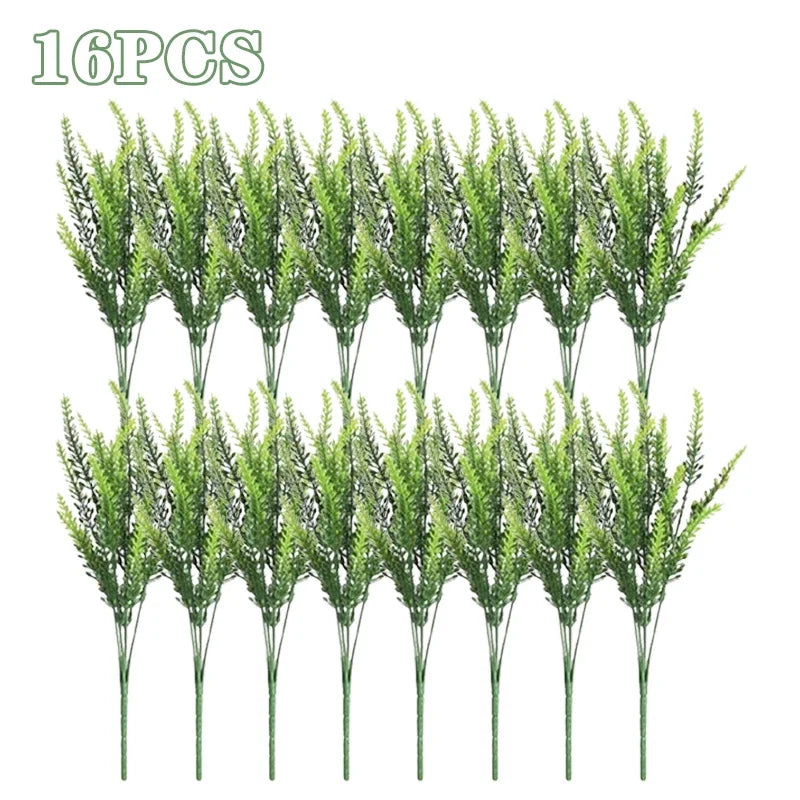 UV Resistant Lavender Artificial Flowers | Outdoor Garden Decor