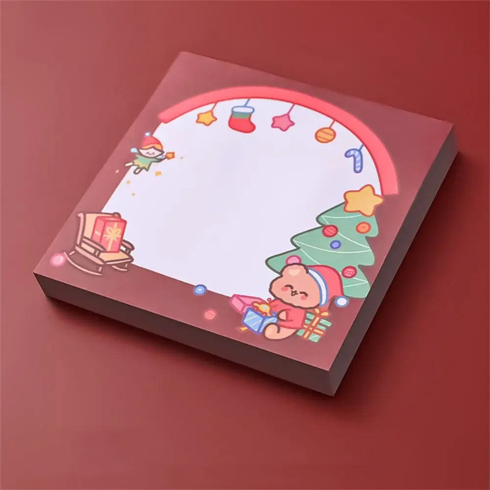 Christmas Santa Sticky Notes – 50-Sheet Holiday Memo Pad