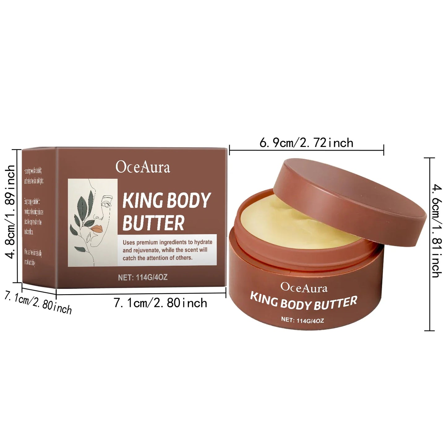 OceAura Shea Butter Body Cream – Deep Hydration for Dry Skin