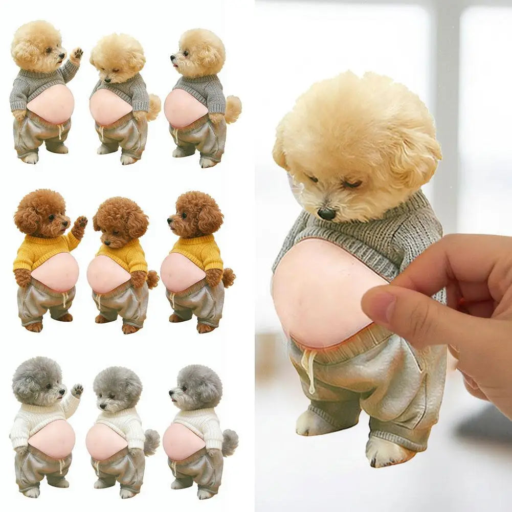 Shiba Inu 3D Silicone Stress Relief Stickers – Cute Dog Decor 3-Pack