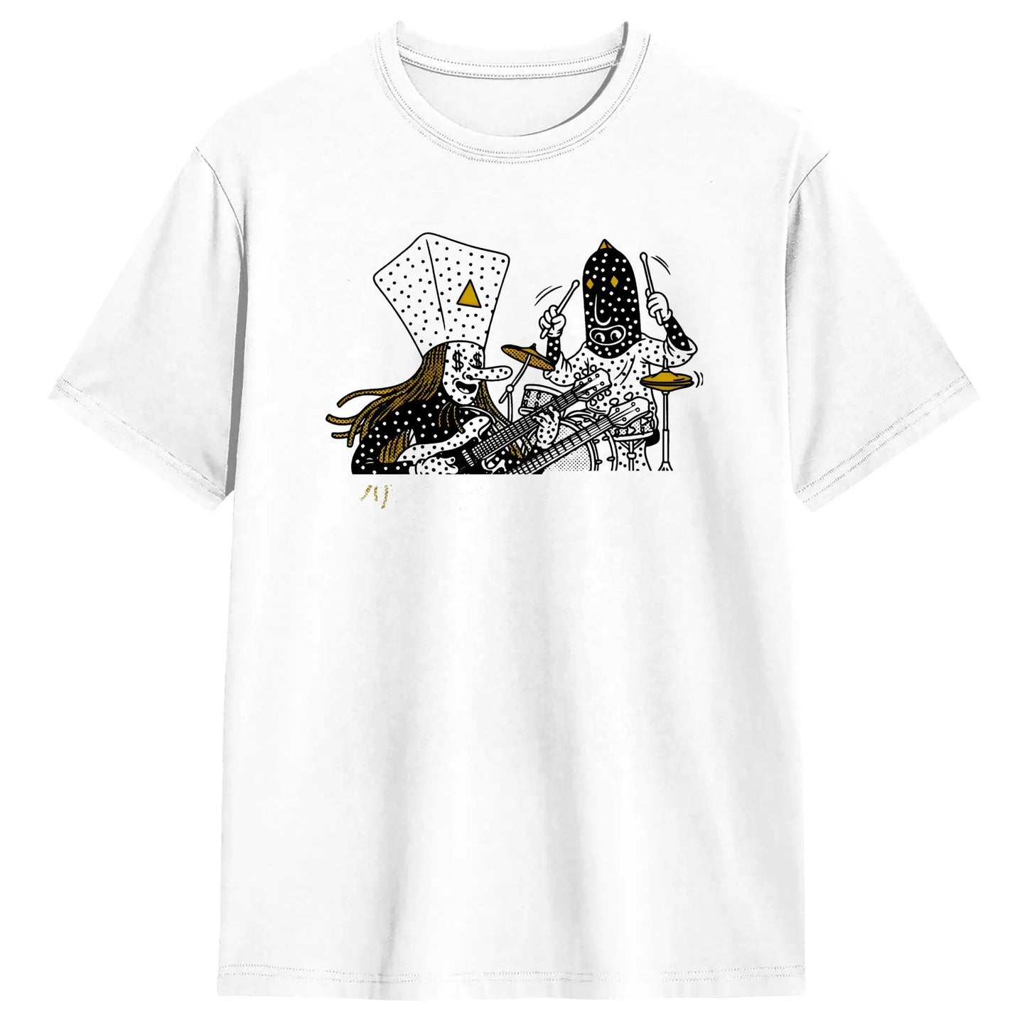 Men's T-Shirt Angine De Poitrine Band Fashion Cotton Tees Short Sleeve T Shirts O Neck Clothing Printed Peaceful Pleasures Health and Wellness